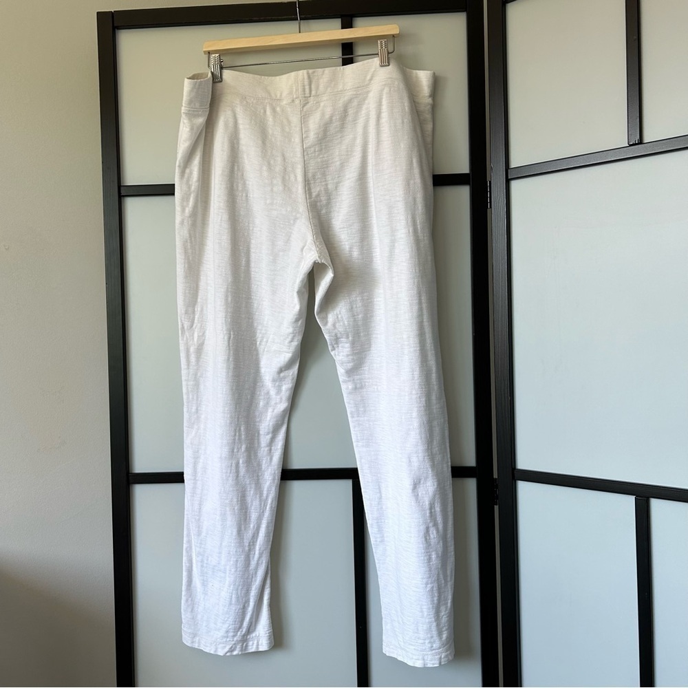 [XL] Tommy Bahama White 100% Cotton Straight Leg Beach Lounge Pants - Picture 3 of 10